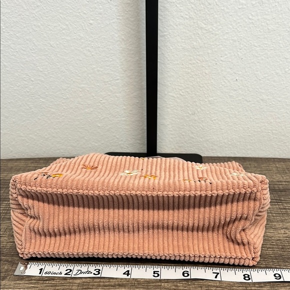 ✨Embroidered Mauve Corduroy Clutch/Make-up Bag 🌼 - Picture 6 of 9